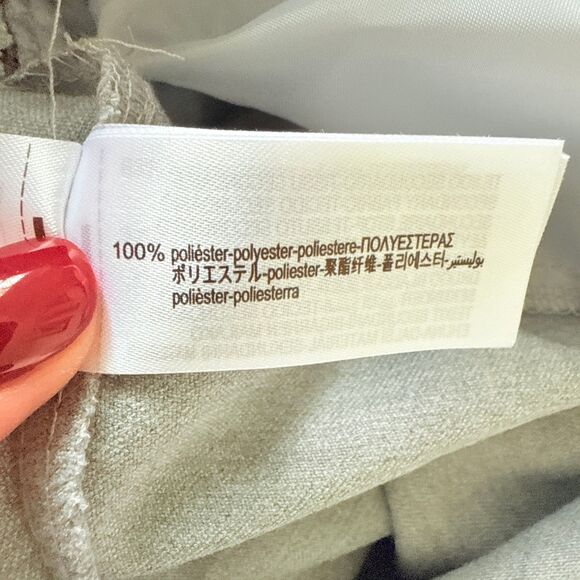 NWT Zara High Waist Gray Wide Leg Pants Drawstring Elastic Waist Sz S (Flaw) - Picture 10 of 11